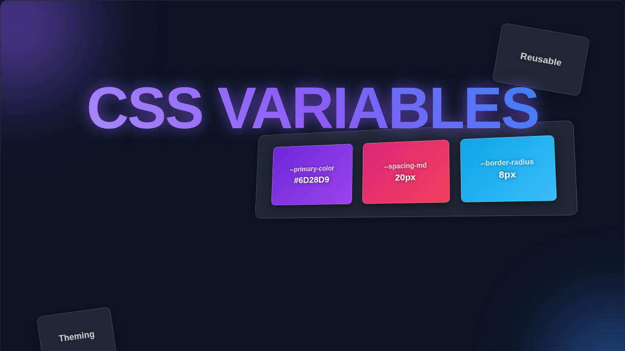 CSS Variables: Master Dynamic Styling | Blog Thumbnail