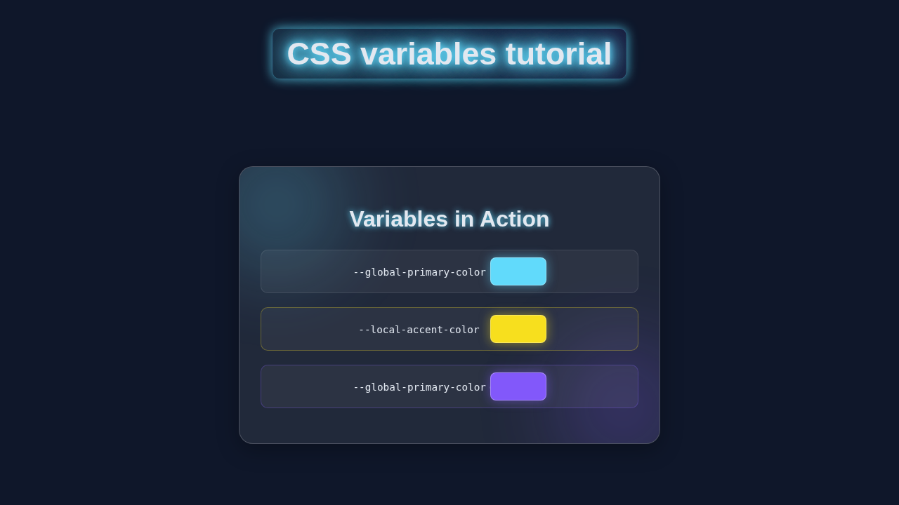 CSS Variables Tutorial: Mastering Custom Properties in HTML & CSS