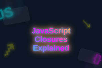 JavaScript Closures Explained: Abstract Neon Visuals