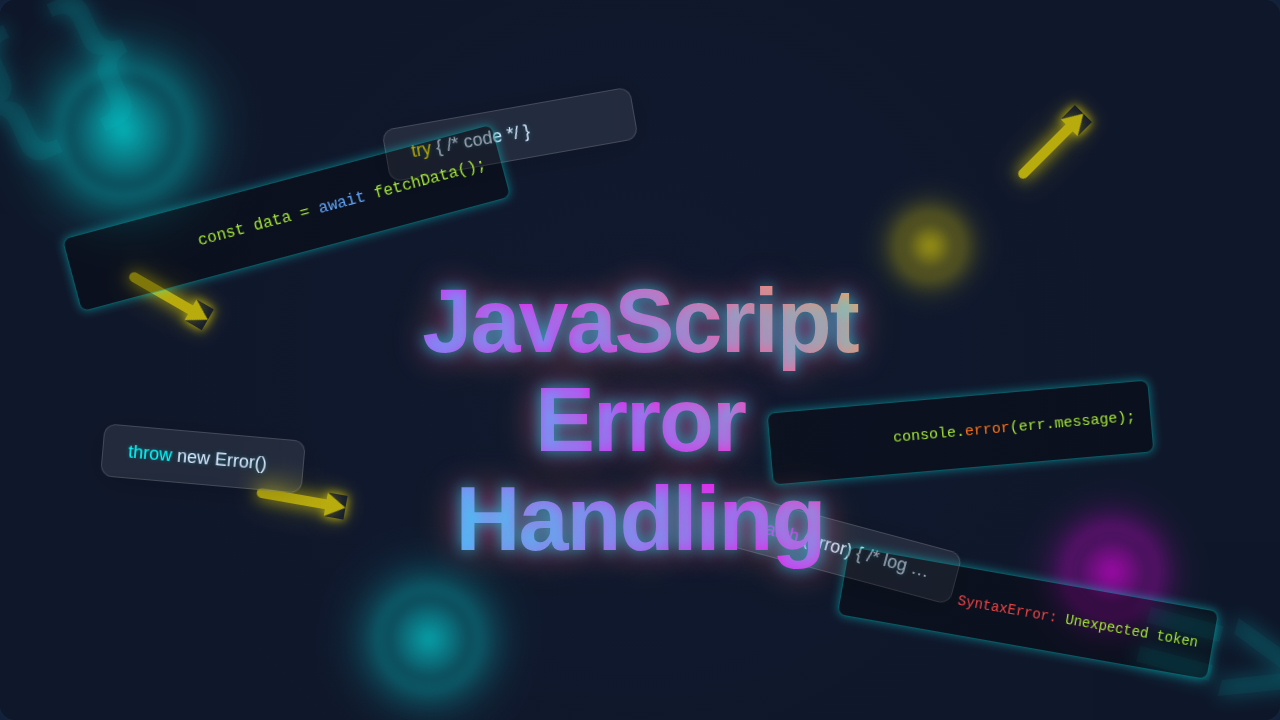 JavaScript Error Handling Guide | Blog Thumbnail