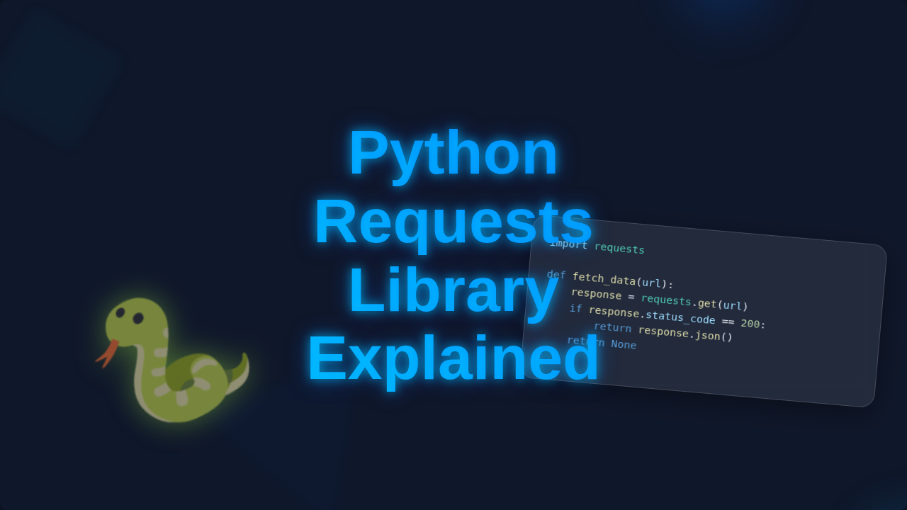 Python Requests Library Explained - UI/UX Thumbnail