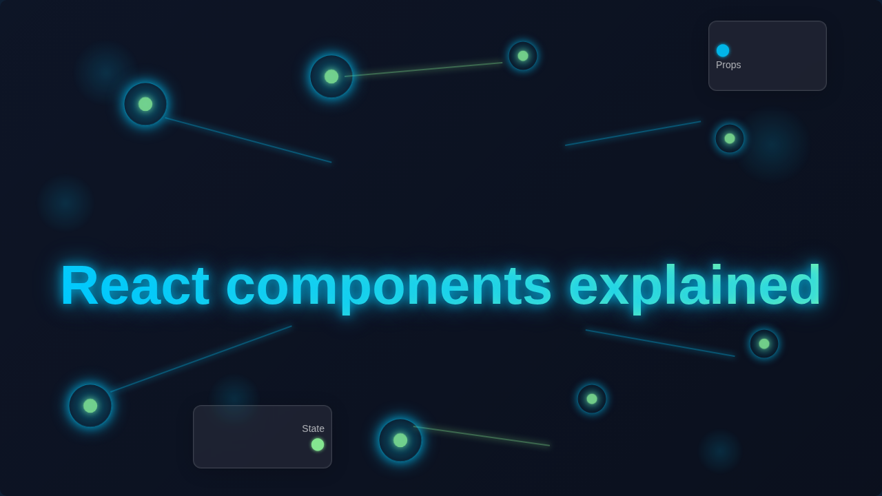 React Components Explained: Node Tree & Neon Glow