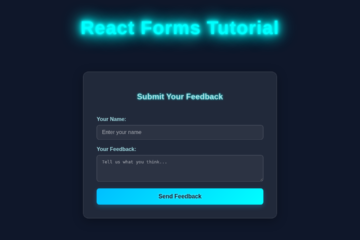 React Forms Handling Tutorial: Mastering Inputs & State in JSX