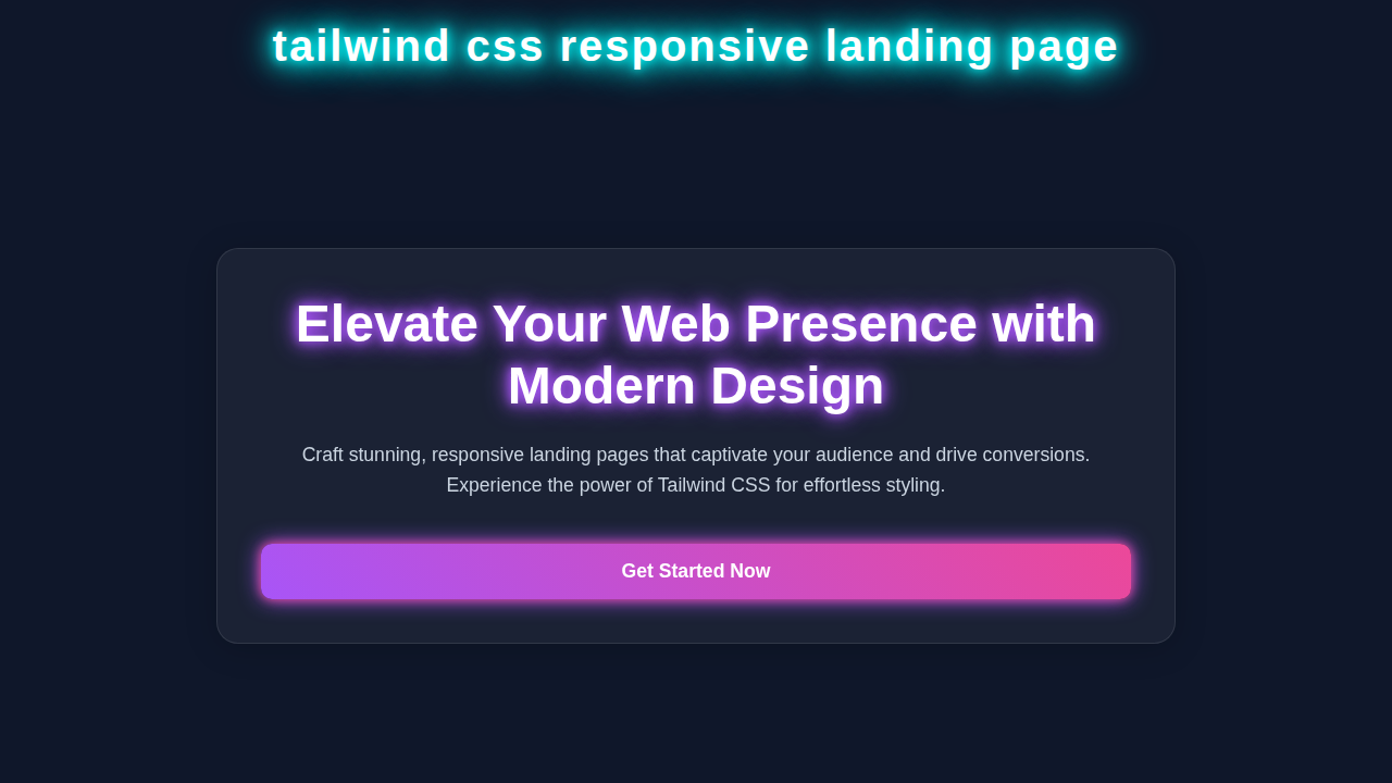 Responsive Landing Page with Tailwind CSS: A Complete Guide