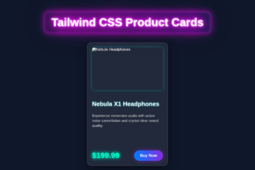 Tailwind Product Card: Build Responsive UI with HTML & CSS