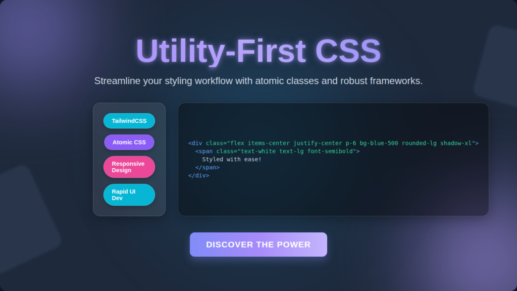 Utility-First CSS: Master Tailwind & Atomic Design