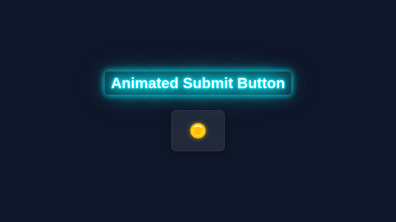 Animated Submit Button with Loading & Success States (HTML, CSS, JS)