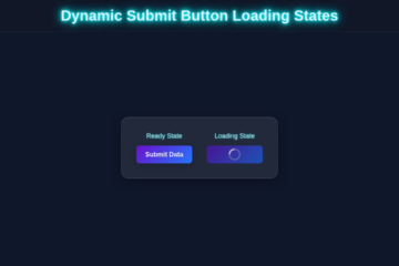 Dynamic Button Loading States with HTML, CSS & JavaScript