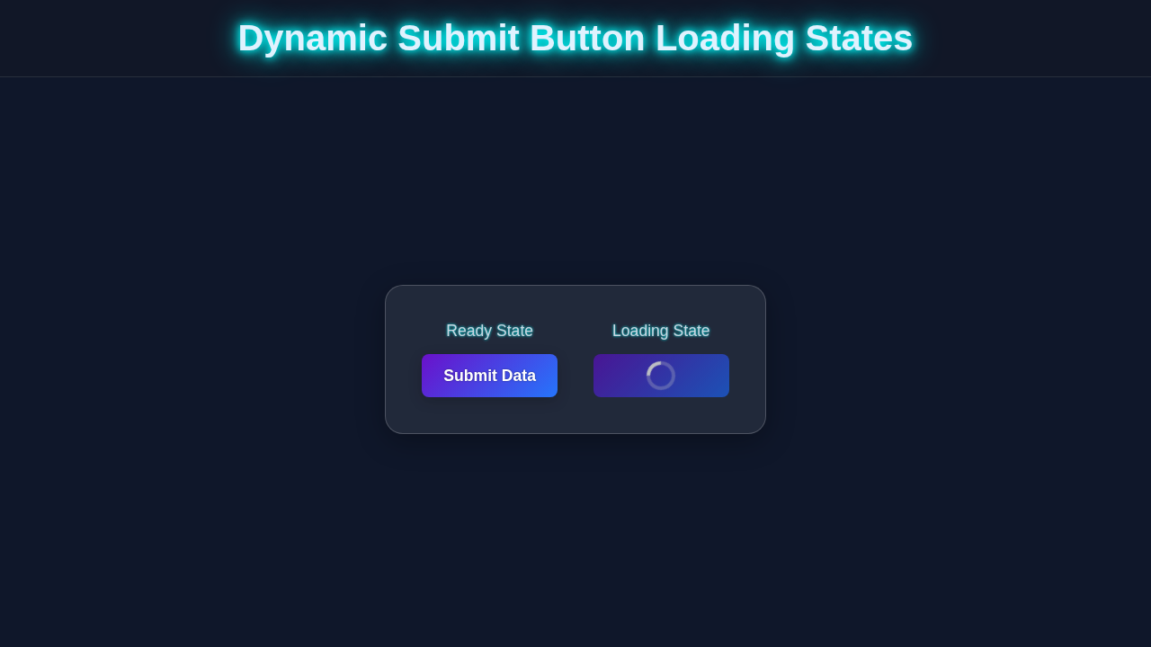 Dynamic Button Loading States with HTML, CSS & JavaScript