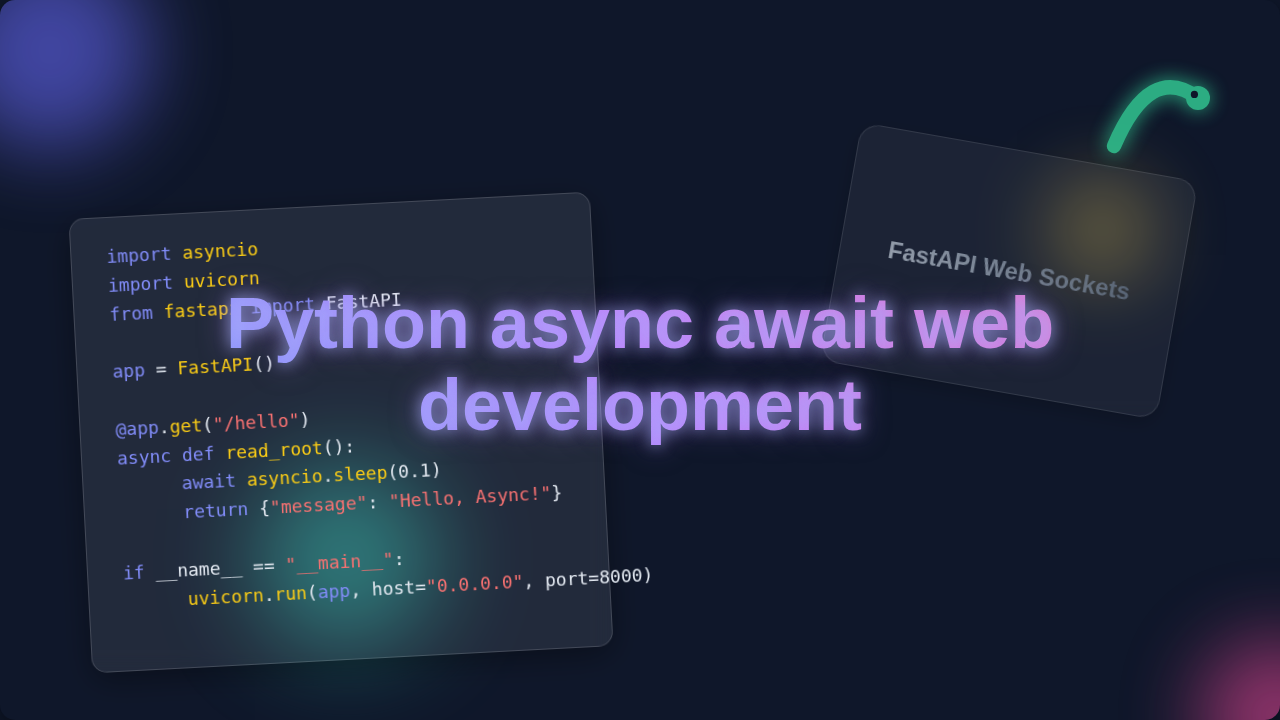 Python Async Await Web Dev: Build Fast, Modern APIs