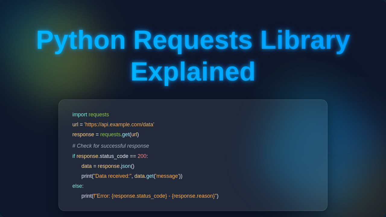 Python Requests Library Explained