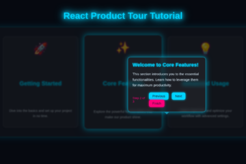 React Product Tour Tutorial: Build a Step-by-Step Guide with JSX