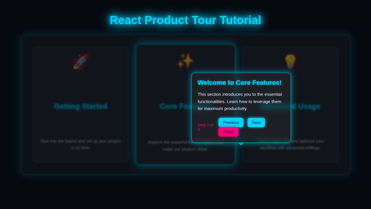 React Product Tour Tutorial: Build a Step-by-Step Guide with JSX