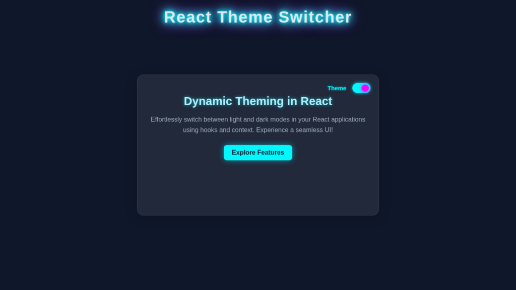 React Theme Switcher Tutorial: Build a Dark/Light Mode with Hooks