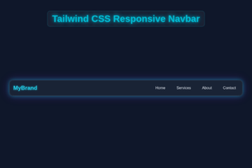 Responsive Navbar with Tailwind CSS & HTML - Full Tutorial