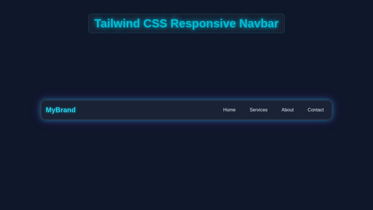 Responsive Navbar with Tailwind CSS & HTML - Full Tutorial
